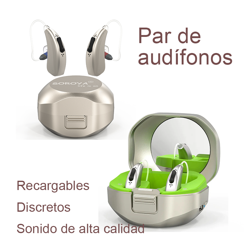 Audifonos Sordera Recargable Calidad En Sonido - Imagen 2